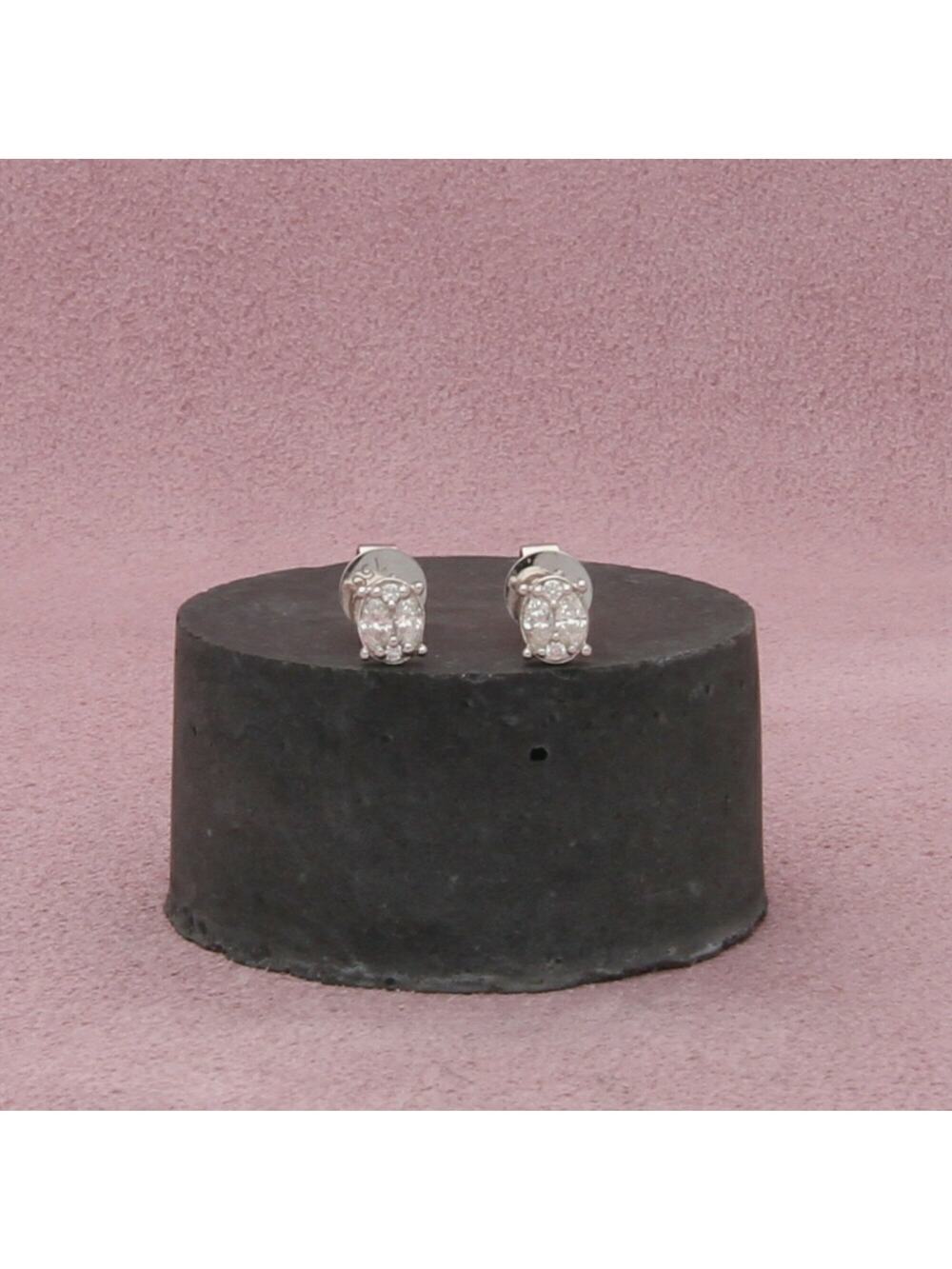 bony levy 18k white gold 0.23 ct diamond mika stud earrings